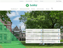 Tablet Screenshot of lesley.edu